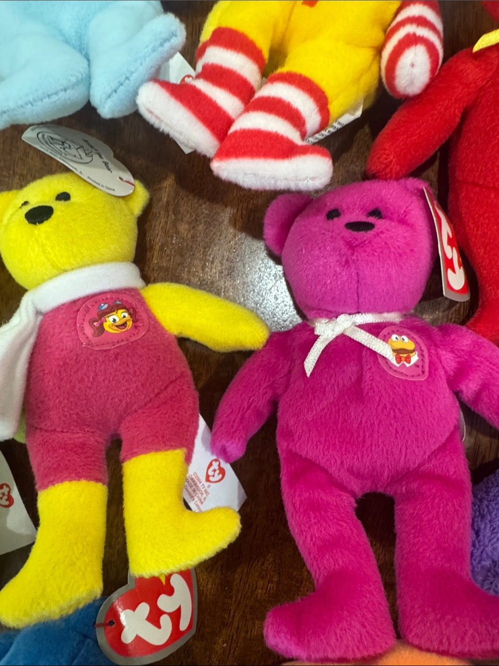 Lot of 12 McDonald’s 25th Anniversary of Happy Meals Teenie Beanie Babies - Picture 5 of 7